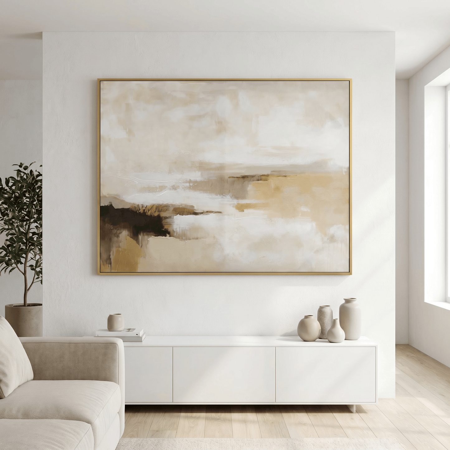 Pictures  -  Painting on Canvas with Gold Printing K-P8748N-1TSK - 120 x 90cm  -  60484727
