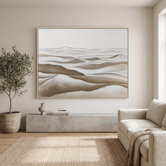 Pictures  -  White Wood Oil Painting D-A37137-1TSK - 120 x 90cm  -  60484728