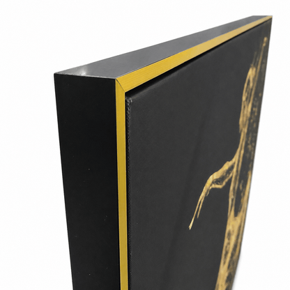 Pictures  -  Gold Dancer Painting on Canvas with Gold Printing - 120 x 90cm  -  60484730