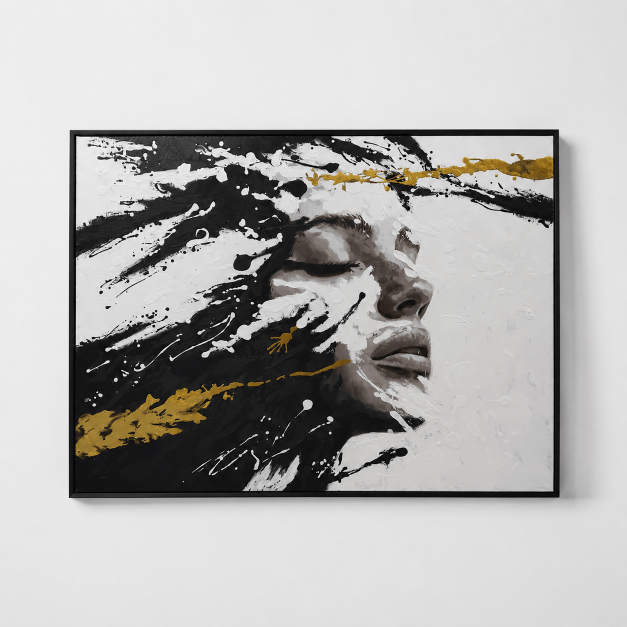 Pictures  -  Cloud Art Y-B37239-3TSK Black Oil Painting - 120 x 90cm  -  60484731