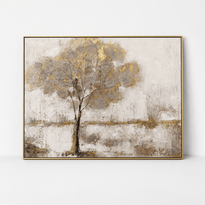 Pictures  -  Gold Oil Painting with Gold Printing W2-37857-1TSK - 120 x 90cm  -  60484735