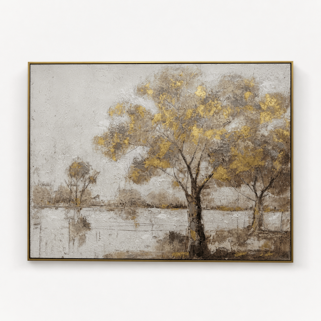 Pictures  -  Gold Oil Painting with Gold Printing W2-37857-2TSK - 120 x 90cm  -  60484736