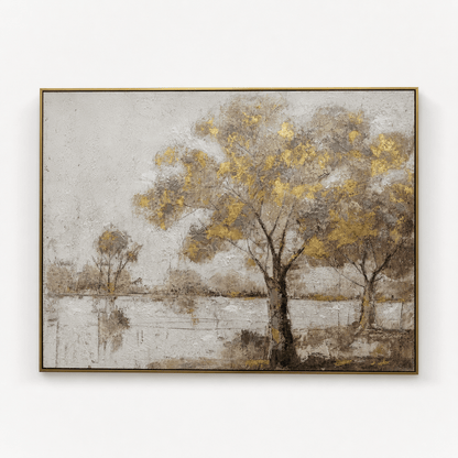 Pictures  -  Gold Oil Painting with Gold Printing W2-37857-2TSK - 120 x 90cm  -  60484736