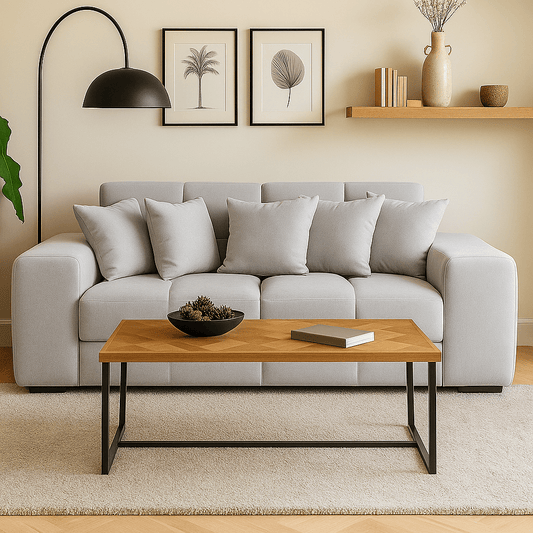 Furniture  -  Maine 3 Seater Sofa - Natural  -  60484745