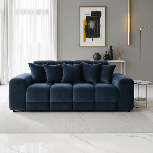 Furniture  -  Maine 3 Seater Sofa - Charcoal  -  60484749