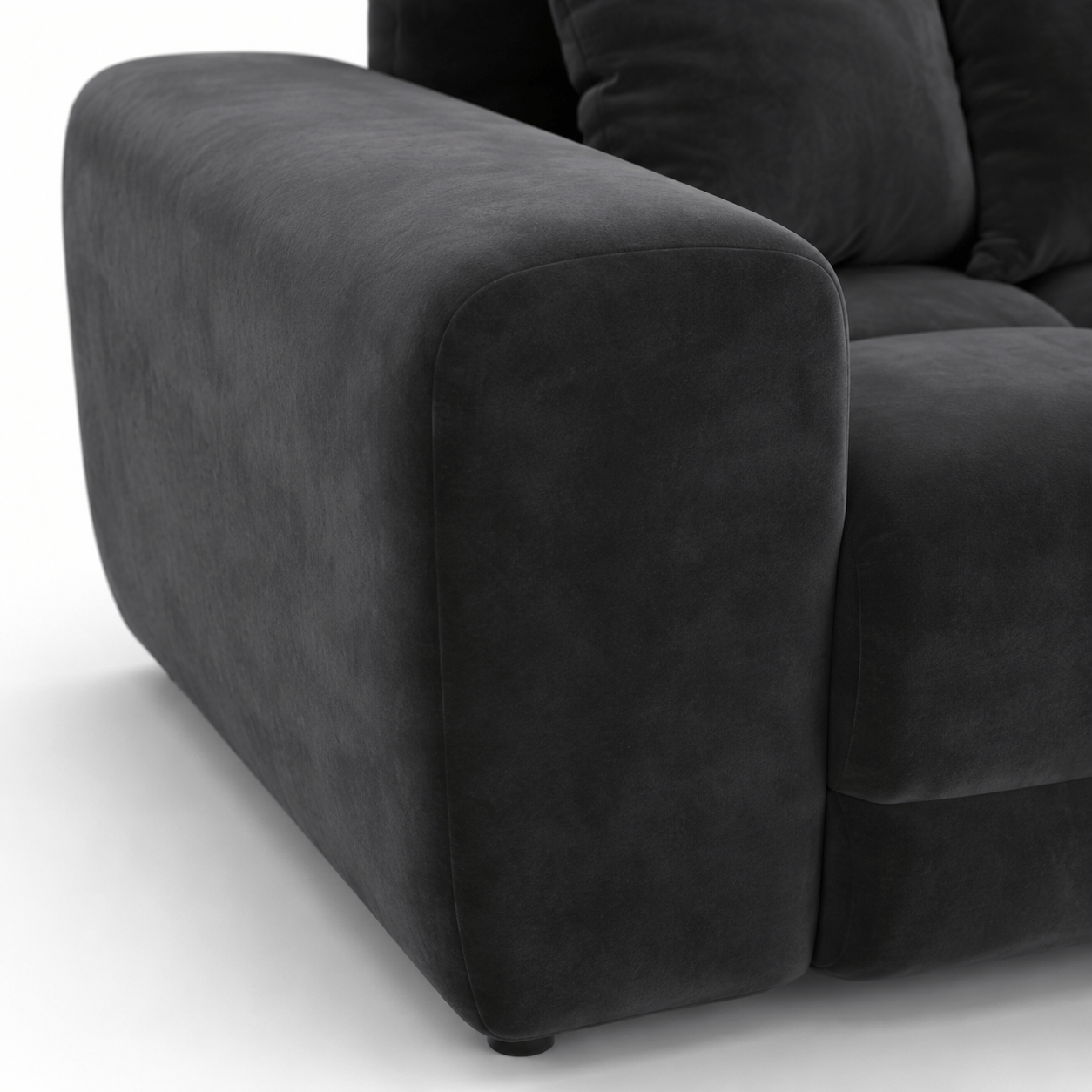Furniture  -  Maine 3 Seater Sofa - Charcoal (Special Order)  -  60484749