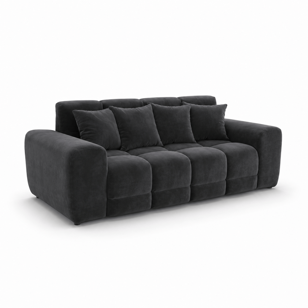Furniture  -  Maine 3 Seater Sofa - Charcoal (Special Order)  -  60484749