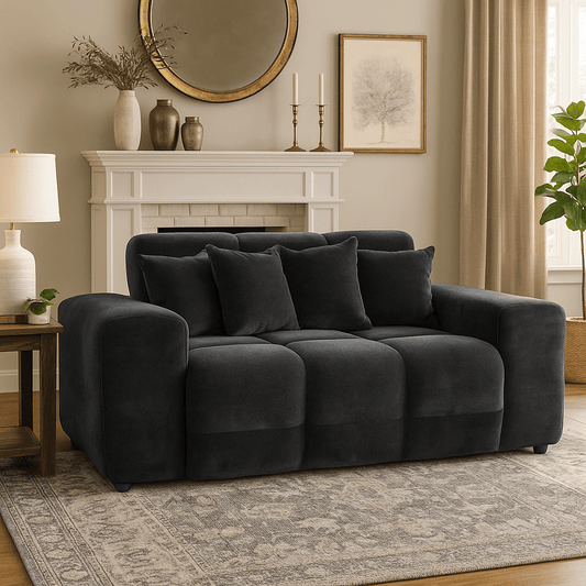 furniture  -  Maine 2 Seater Sofa - Charcoal  -  60484750