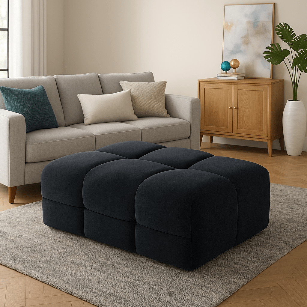 Furniture  -  Maine Footstool - Charcoal  -  60484752