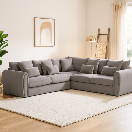 Furniture  -  Ohio Large Corner Sofa - Grey  -  60484753