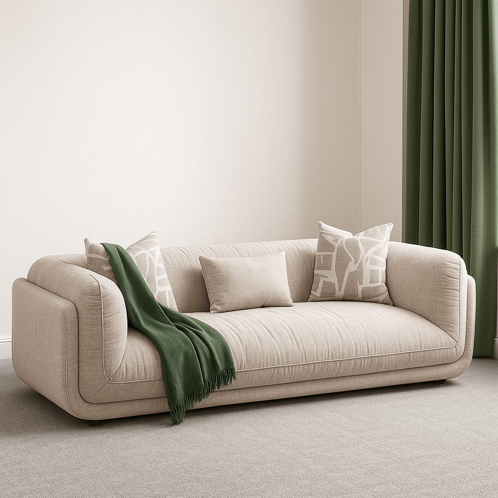 Furniture  -  Jennifer 3 Seater Sofa - Beige  -  60484755