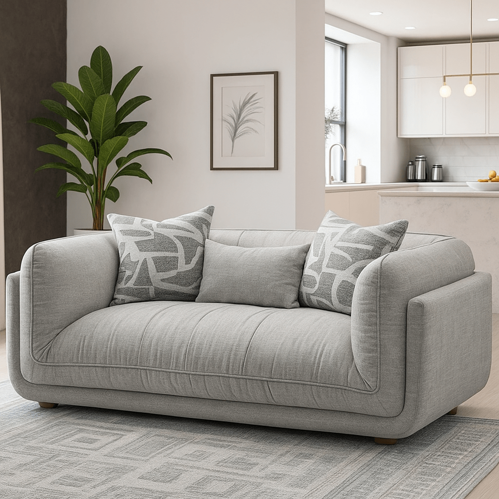 Furniture  -  Jennifer 2 Seater Sofa - Grey  -  60484758