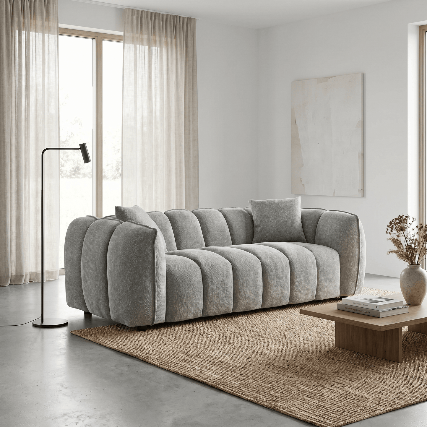 Outlet Sofas  -  Outlet Dani 3 Seater Sofa - Grey  -  60484772