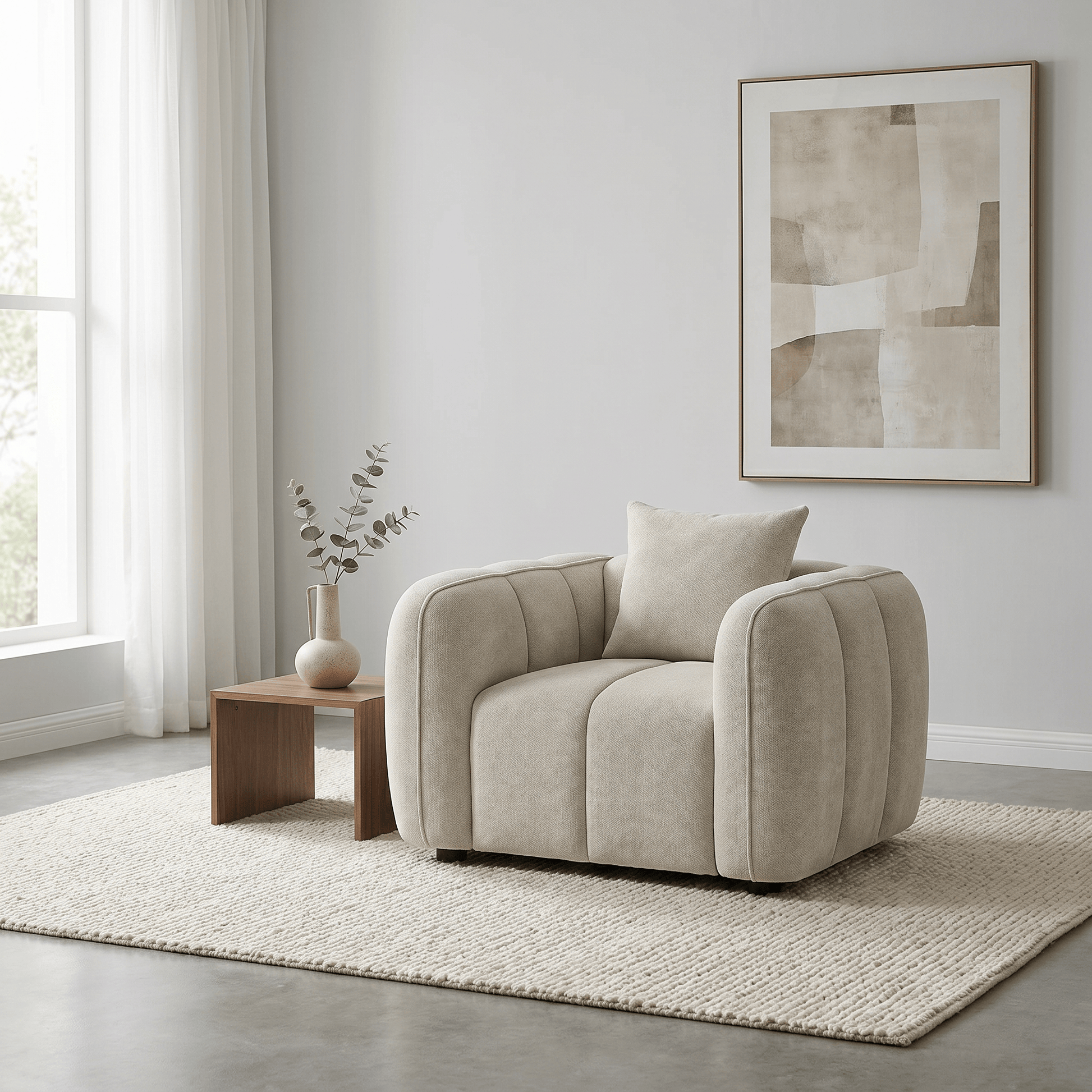 Outlet Sofas  -  Outlet Dani Chair - Beige  -  60484777