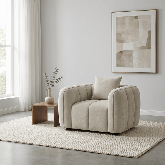 Outlet Sofas  -  Outlet Dani Chair - Beige  -  60484777