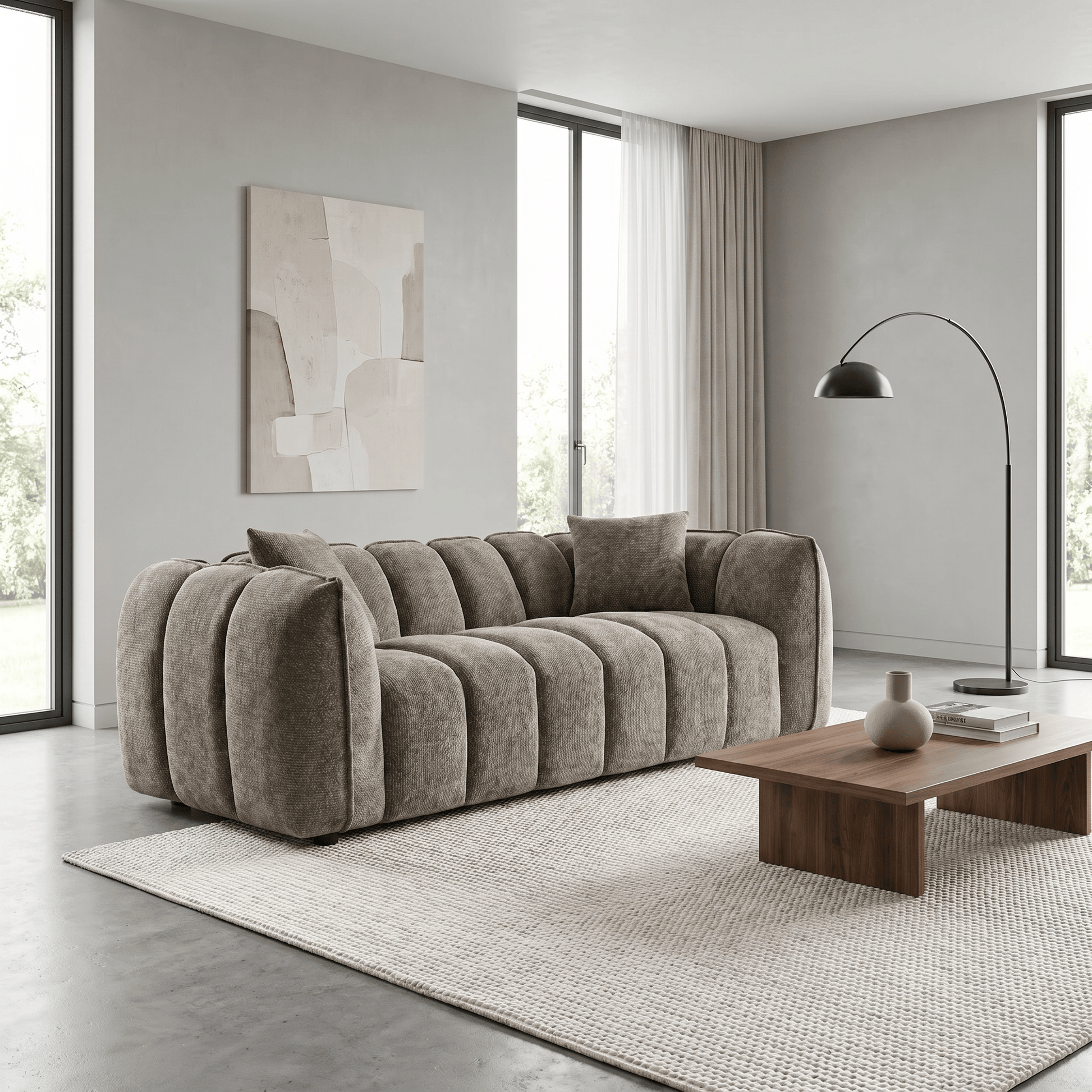 Outlet Sofas  -  Outlet Dani 3 Seater Sofa - Mocha  -  60484778