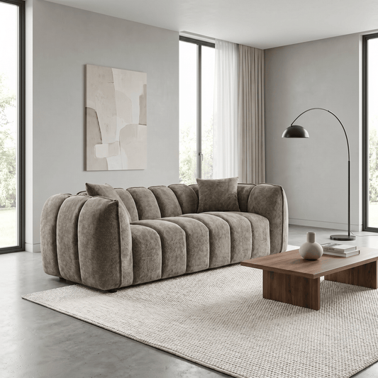Outlet Sofas  -  Outlet Dani 3 Seater Sofa - Mocha  -  60484778