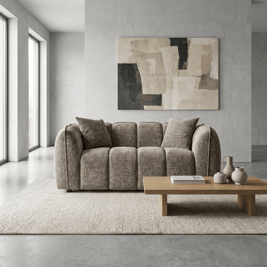 Outlet Sofas  -  Outlet Dani 2 Seater Sofa - Mocha  -  60484779