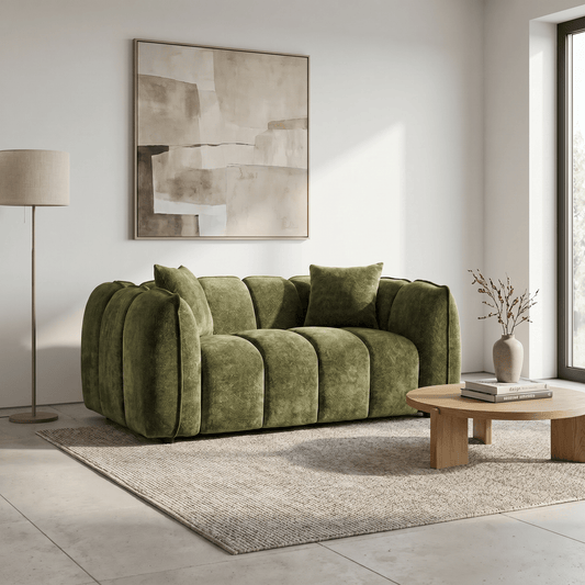 Outlet Sofas  -  Outlet Dani 2 Seater Sofa - Olive  -  60484782