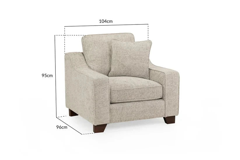Outlet Sofas  -  Outlet Alaska Chair - Stone  -  60484788