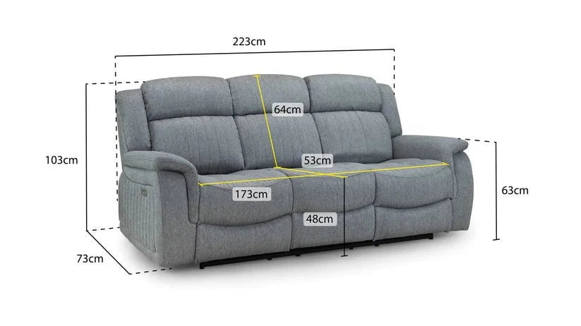 Outlet Sofas  -  Outlet Kobe 3 Seater Sofa  -  60484791