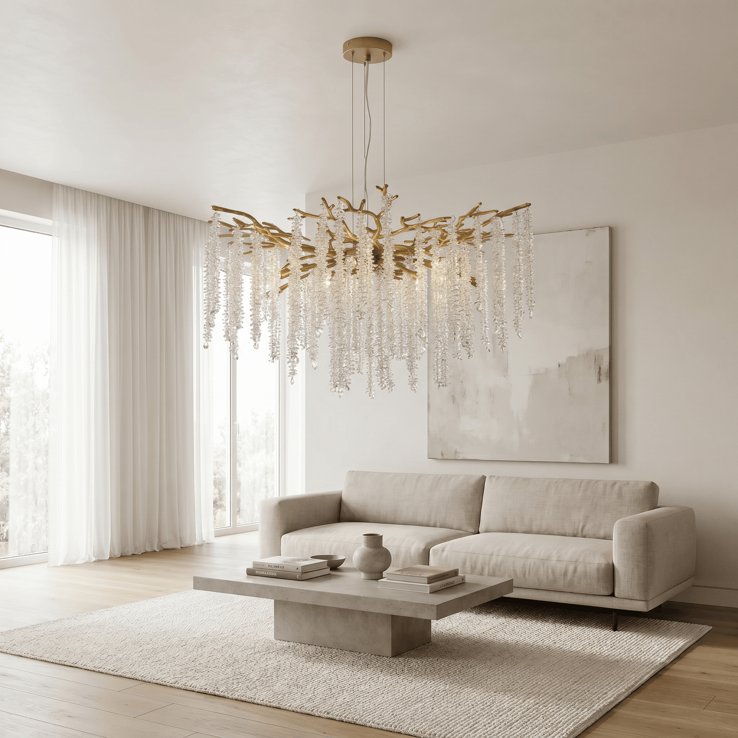 Lights  -  L&B 10821-800GO 10 Light Pendant Ceiling Light - Matt Gold  -  60484865