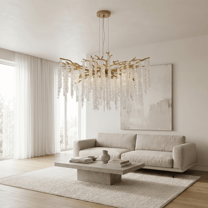 Lights  -  L&B 10821-800GO 10 Light Pendant Ceiling Light - Matt Gold  -  60484865