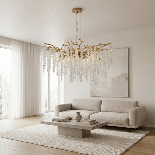 Lights  -  L&B 10821-800GO 10 Light Pendant Ceiling Light - Matt Gold  -  60484865