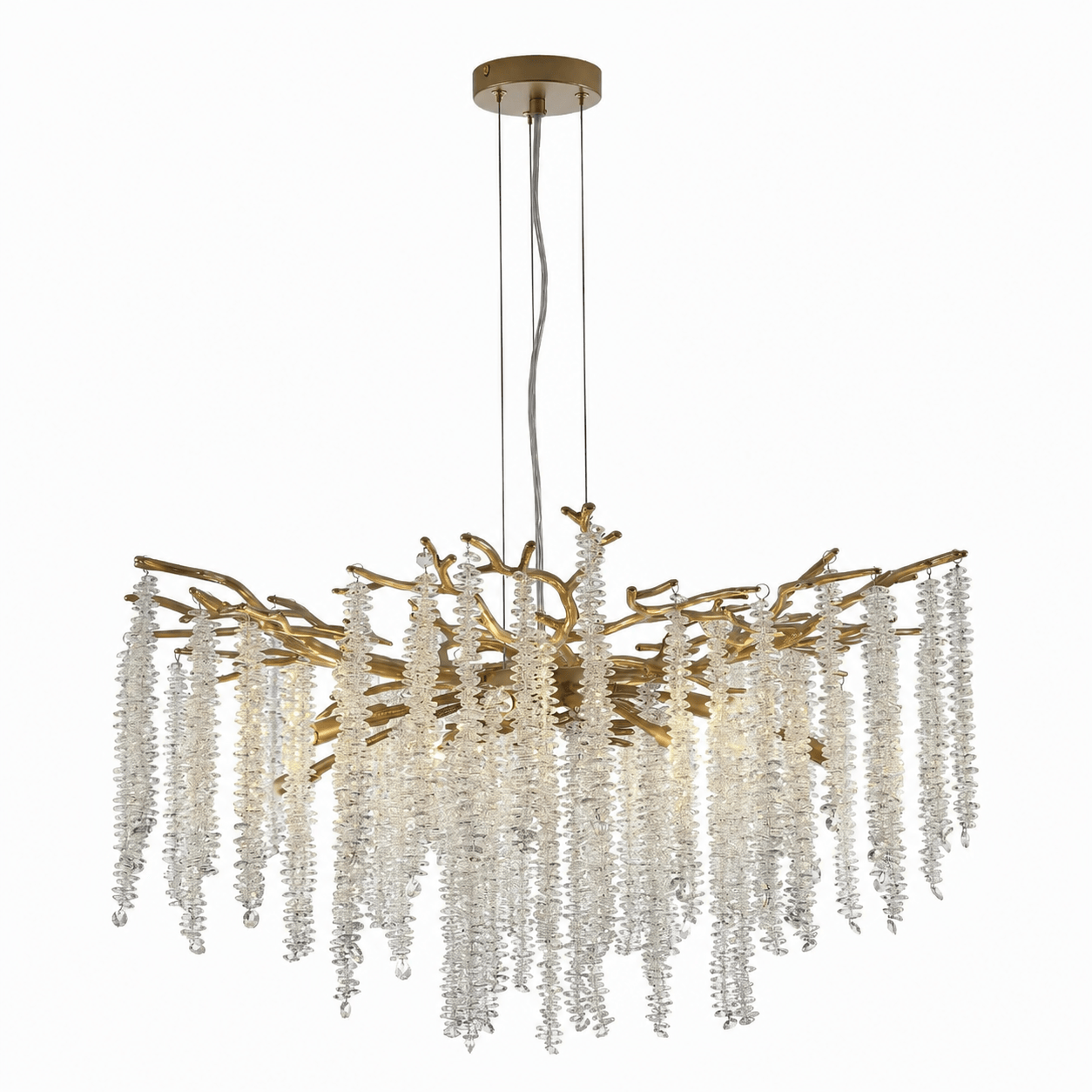 Lights  -  L&B 10821-800GO 10 Light Pendant Ceiling Light - Matt Gold  -  60484865