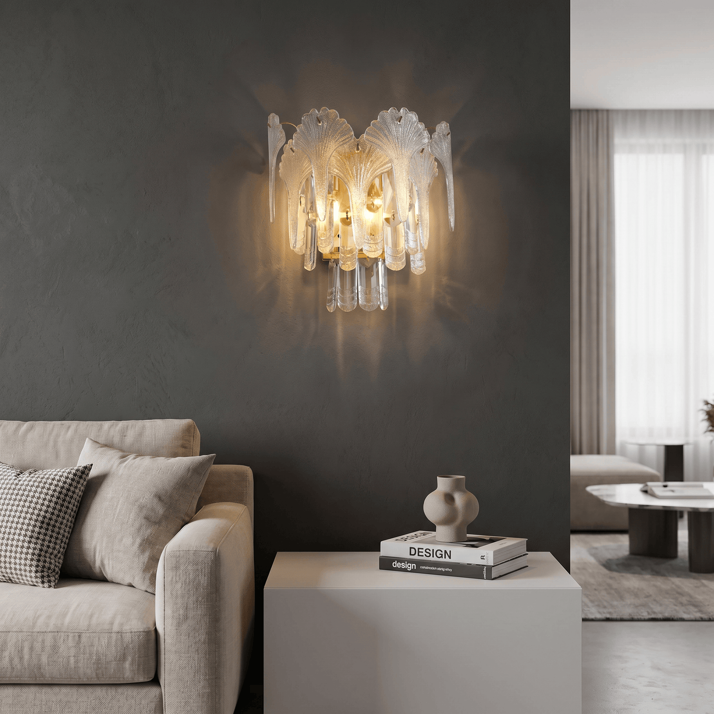 Lights  -  L&B 10817-2CL Maeve 2 Light Wall Light  -  60484867