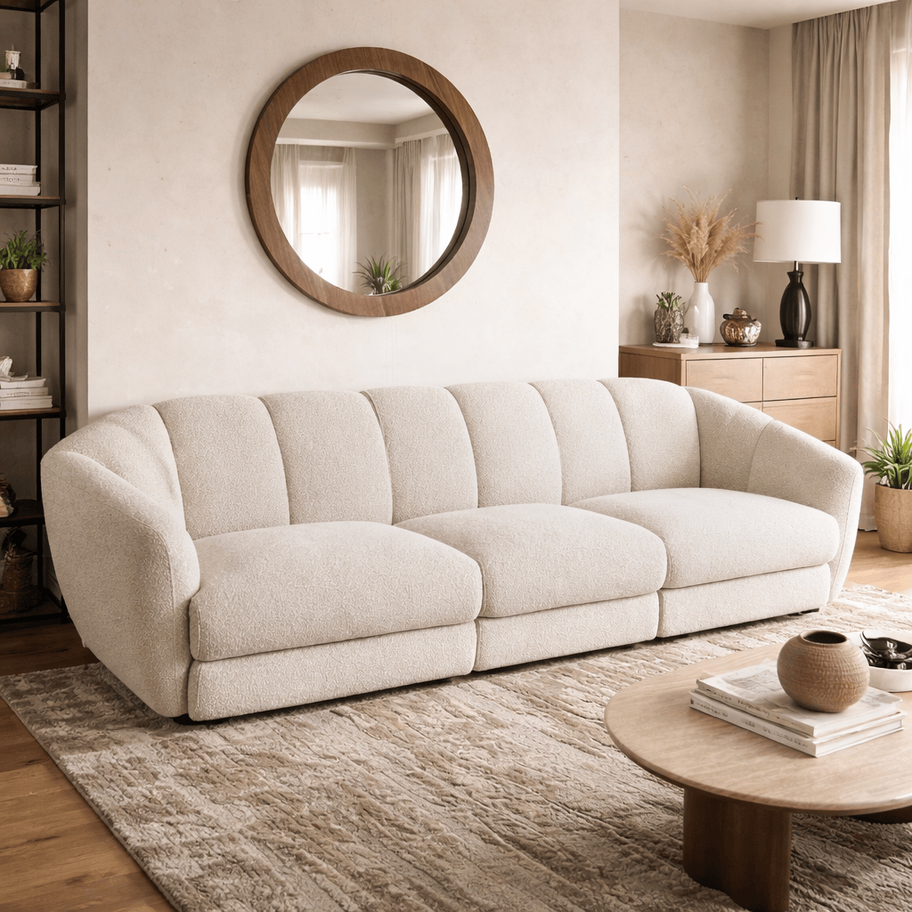 Furniture  -  Stevie 3 Seater Sofa - Beige  -  60484888