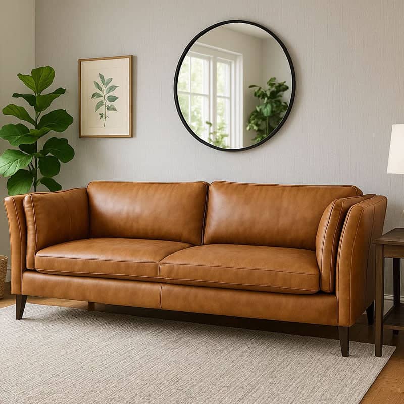 Furniture  -  Reggio 4 Seater Sofa - Tan  -  60484905