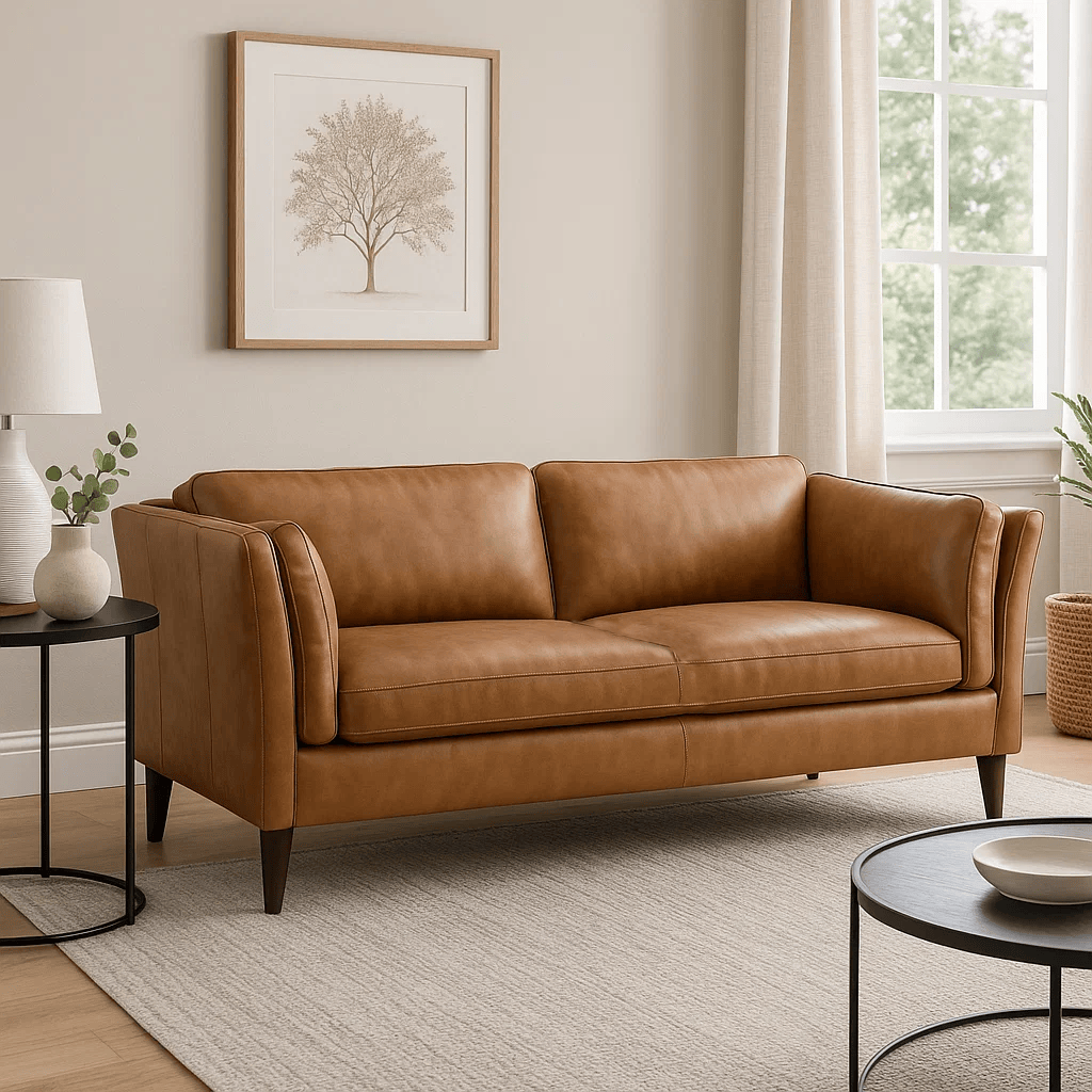 Furniture  -  Reggio 3 Seater Sofa - Tan  -  60484906