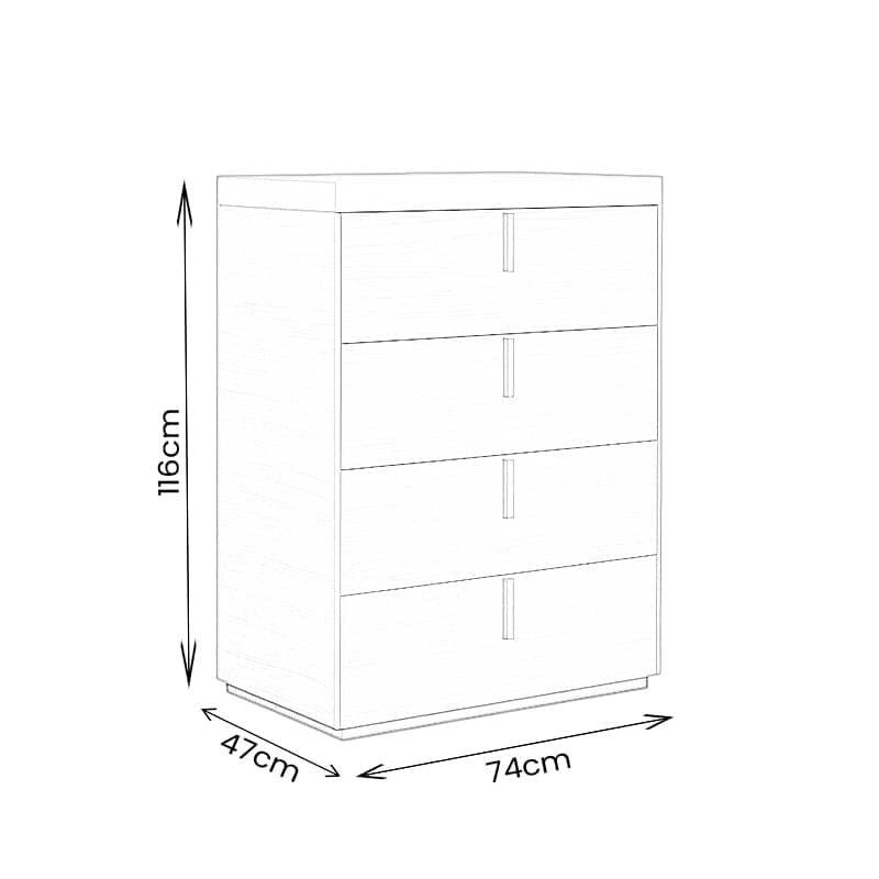 Furniture  -  Toni 4 Draw Chest  -  60484918