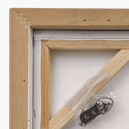 Pictures  -  Painting on Canvas with Oak Wood Frame - 120 x 90cm  -  60484947