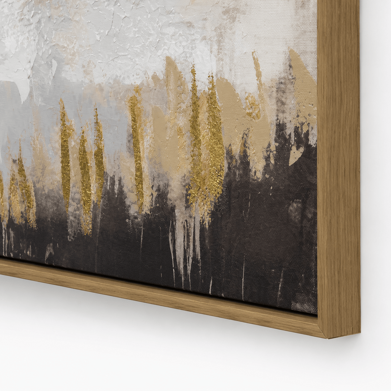 Pictures  -  Painting on Canvas with Oak Wood Frame - 120 x 90cm  -  60484947