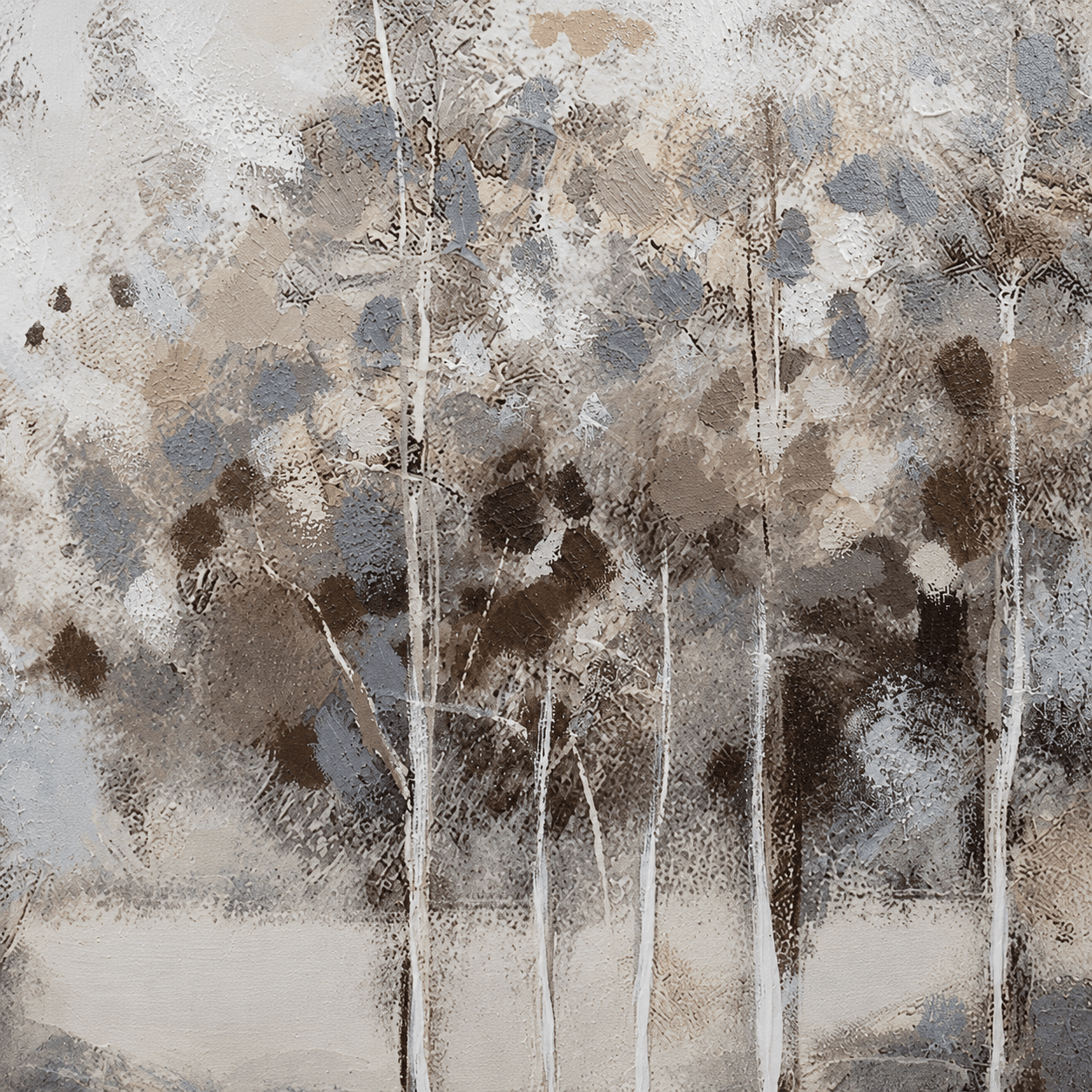 Pictures  -  Lakeside Painting on Canvas with Black Frame - 140 x 70cm  -  60484950