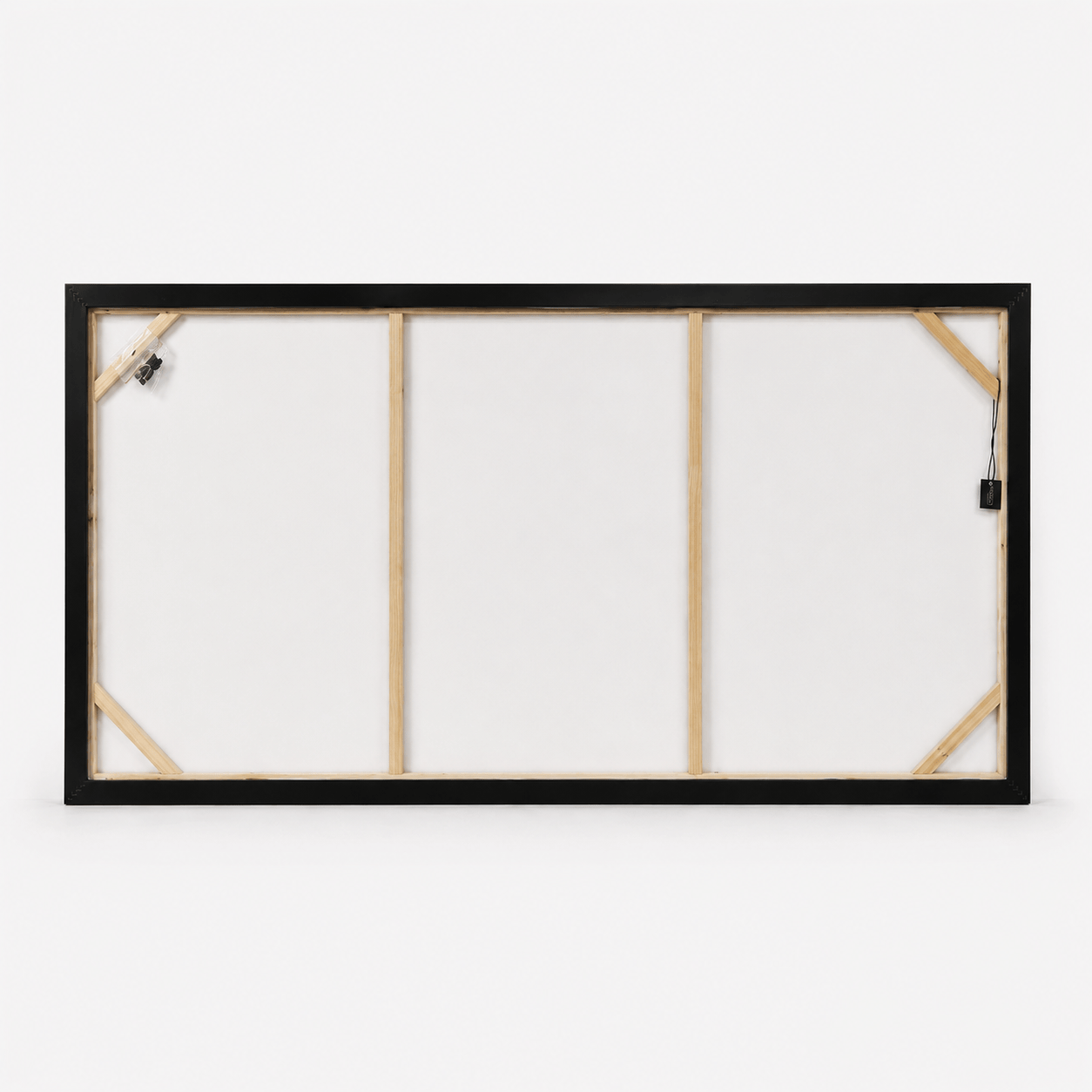 Pictures  -  Dark Coastal Painting on Canvas with Black Frame - 140 x 70cm  -  60484951