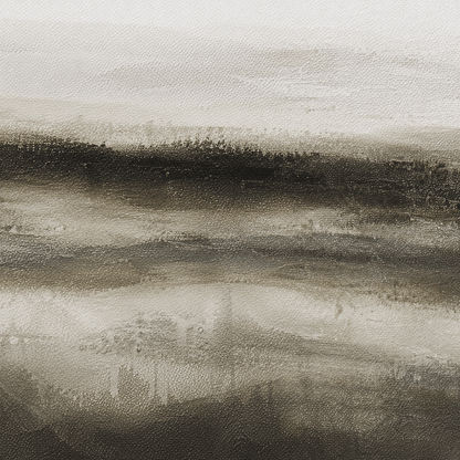 Pictures  -  Dark Coastal Painting on Canvas with Black Frame - 140 x 70cm  -  60484951