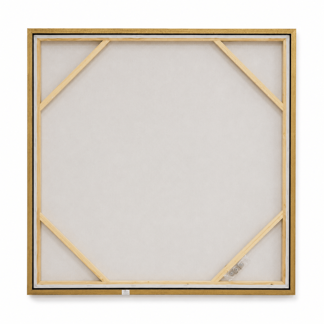 Pictures  -  60484952 Gold & Grey Abstract Painting - 100 x 100cm  -  60484952