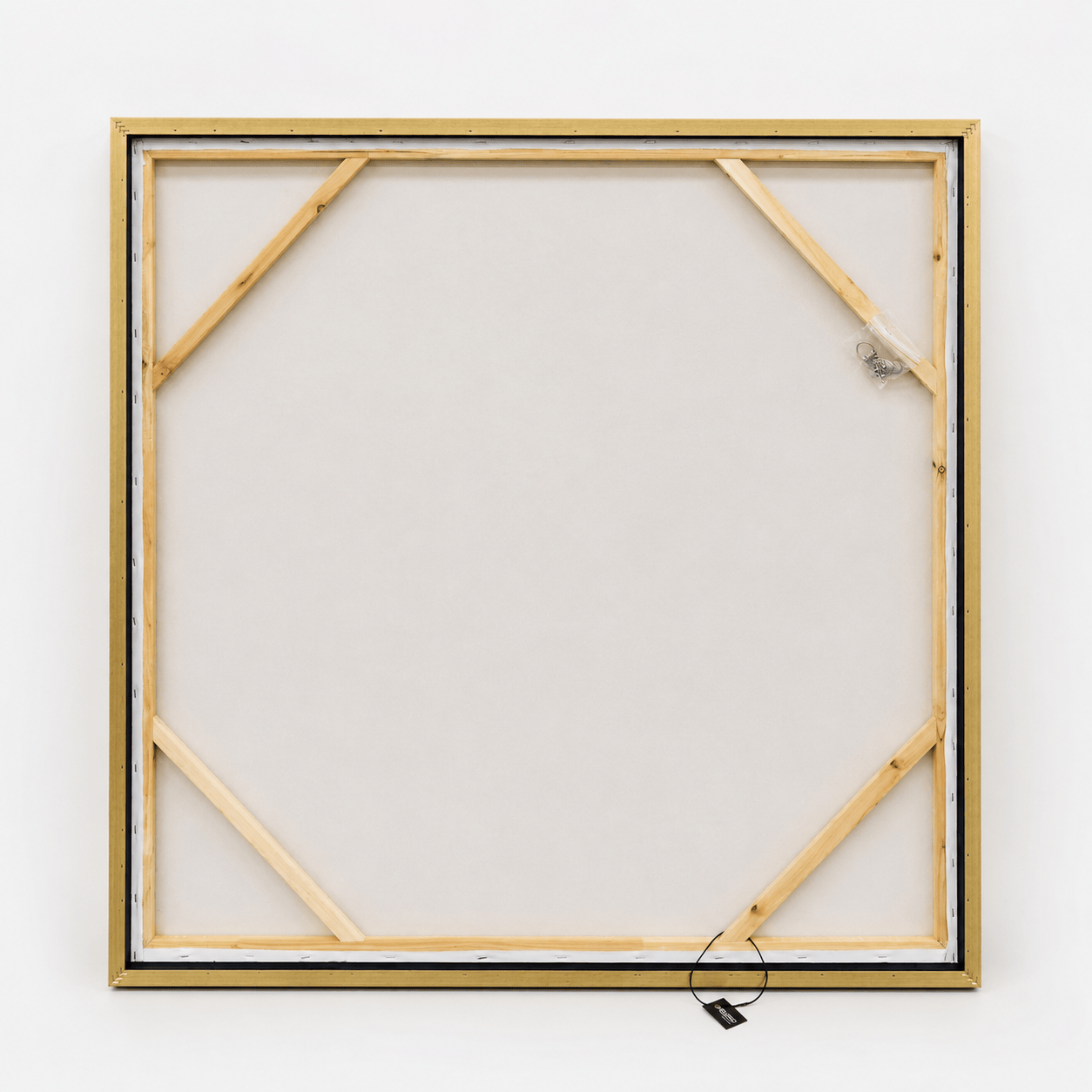 Pictures  -  Gold Abstract Painting on Canvas with Champagne Gold Frame - 100 x 100cm (20519)  -  60484953