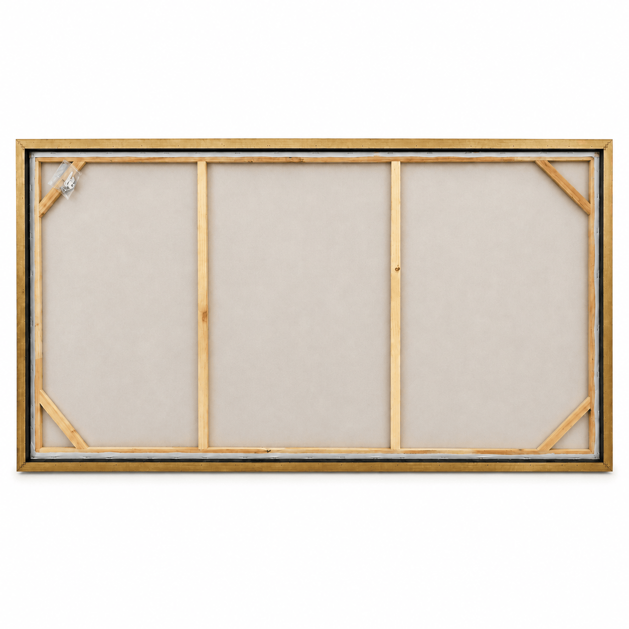 Pictures  -  60484968 Gold & Beige Abstract Painting - 140 x 70cm  -  60484968