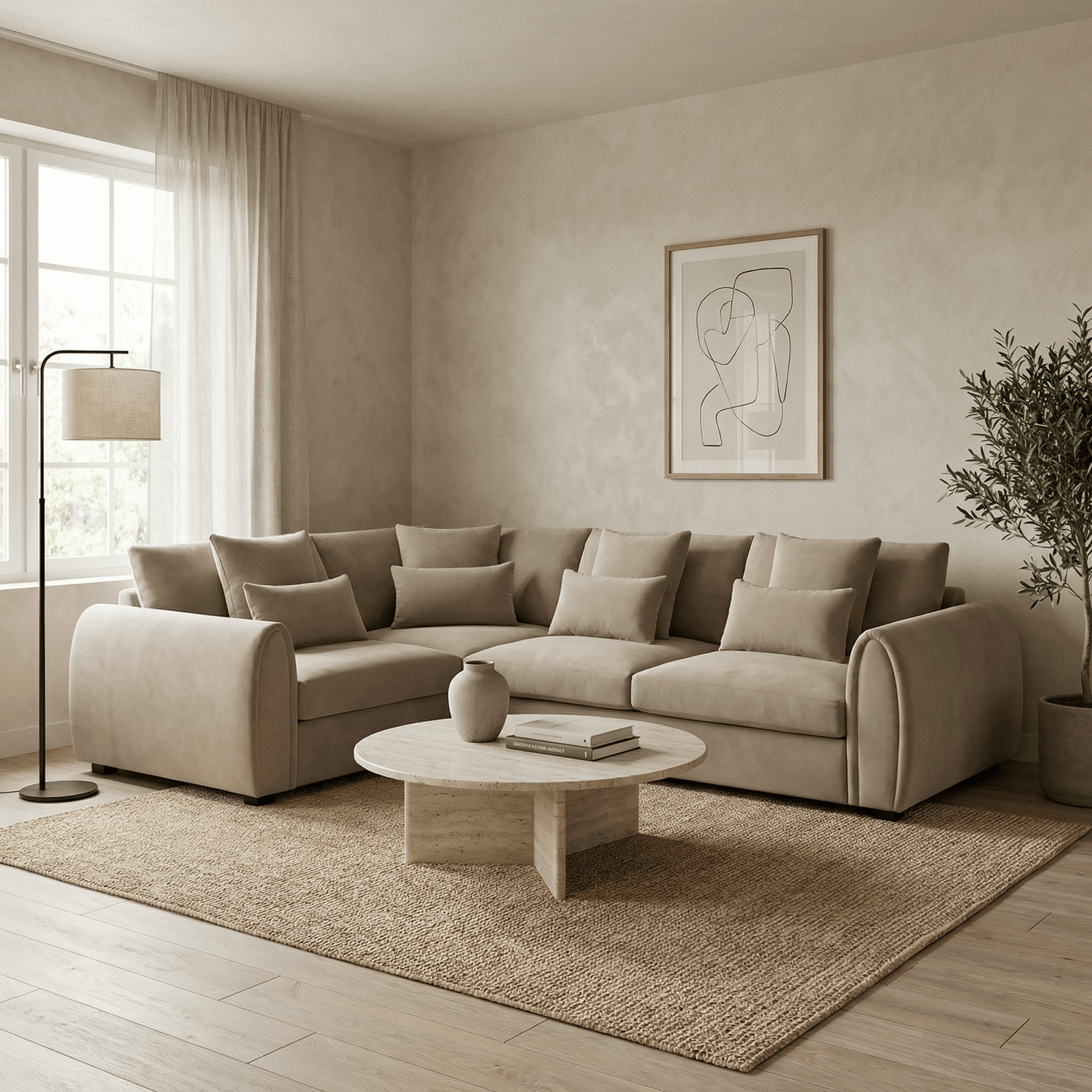 Furniture  -  Ohio LHF Corner - Mocha  -  60484998