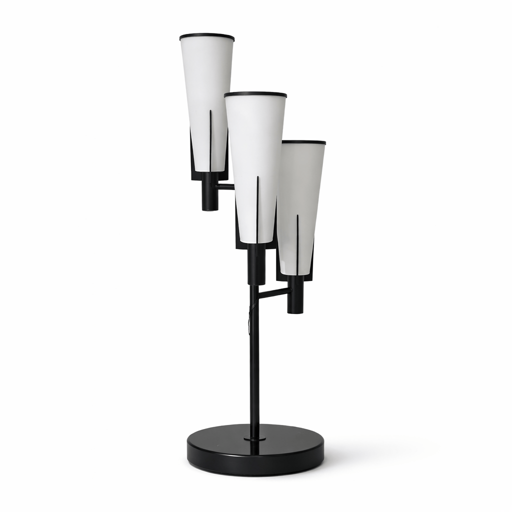 Lights  -  Black & White Glass Table Lamp  -  60485099