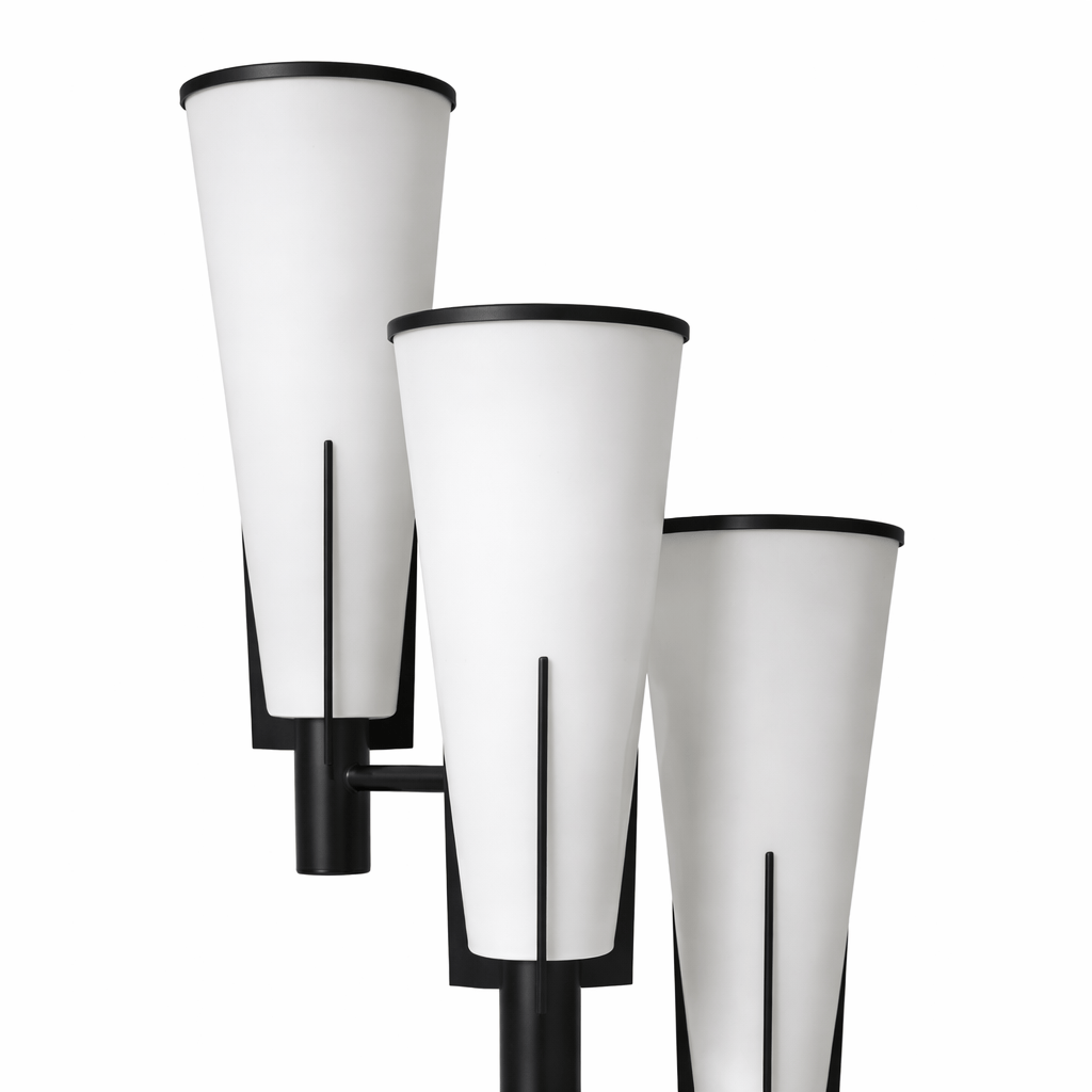 Lights  -  Black & White Glass Table Lamp  -  60485099