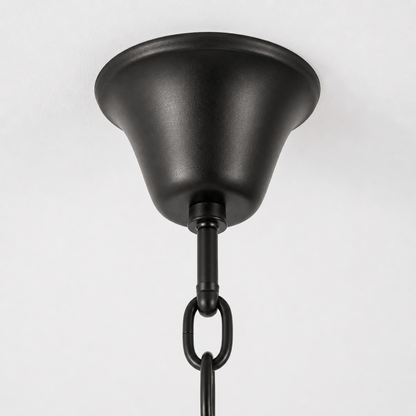 Lights  -  YELLOWSTONE 10-1466-8 BLACK CEILING LIGHT WITH CLEAR GLASS  -  60485100