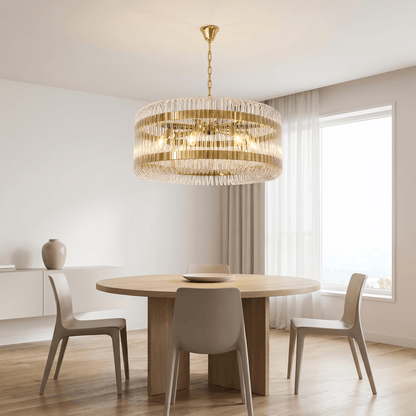 Lights  -  YS 10-1466-8BB Brass Ceiling Light with Clear Glass  -  60485101