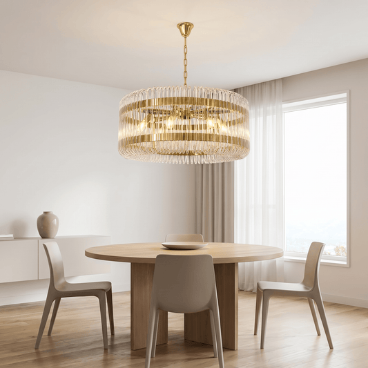 Lights  -  YS 10-1466-8BB Brass Ceiling Light with Clear Glass  -  60485101