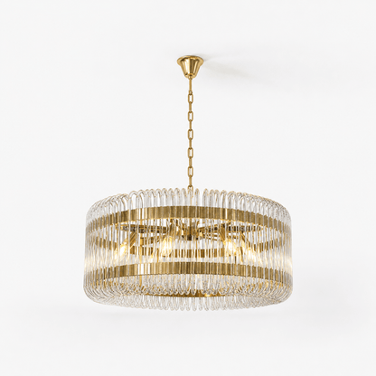 Lights  -  YS 10-1466-8BB Brass Ceiling Light with Clear Glass  -  60485101