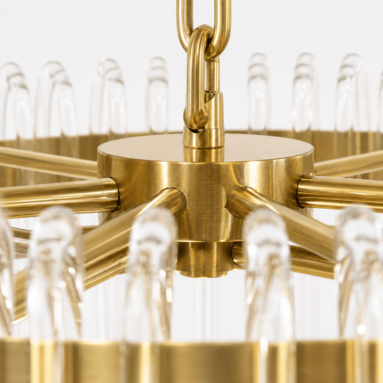 Lights  -  YS 10-1466-8BB Brass Ceiling Light with Clear Glass  -  60485101
